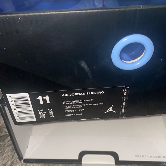 Jordan 11 Legend Blue released Dec 20 2014 never worn never dead stock - Picture 2 of 10